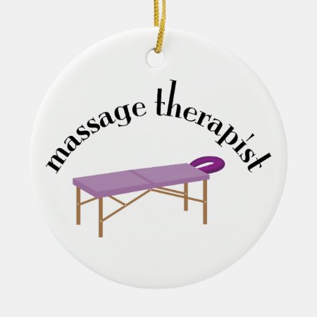 Massage Therapist Ceramic Ornament