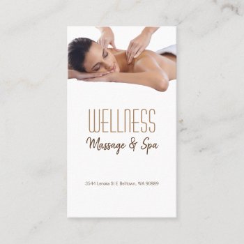 Massage Therapist  Clinic  Wellness Business Card by olicheldesign at Zazzle