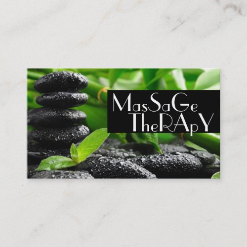 Massage Therapist  Clinic Wellness Health Business Cards