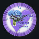 Massage therapist clock-customize large clock<br><div class="desc">Customized this beautiful clock by changing the numbers color,  change the picture,  and personalize if you wish. To see more beautiful unique clocks,  go to my MakaraPhotos home page and search for my clocks that are scatter throughout my store in various categories {such as roses,  flowers,  and more}</div>