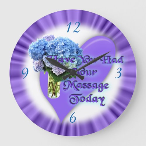 Massage therapist clock_customize large clock