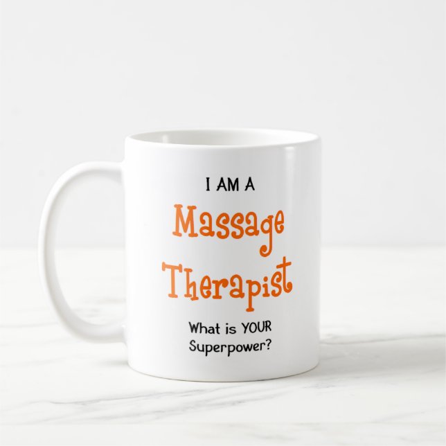 massage therapist coffee mug (Left)