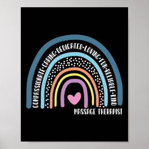 Massage Therapist Compassionate Caring Dedicated Poster