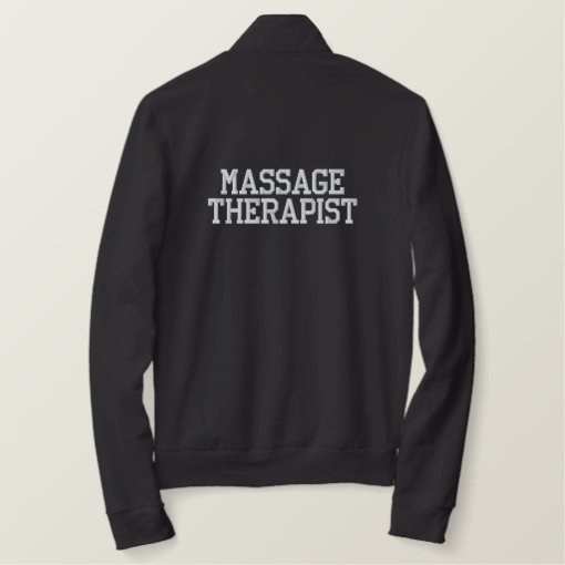 Massage Therapist Embroidered Jacket Zazzle 1729