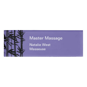 Massage Therapist Employee Name Tags