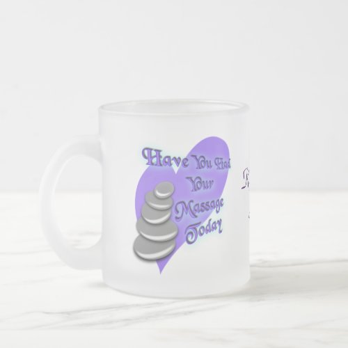 Massage therapist frosted mug_customize as desired frosted glass coffee mug