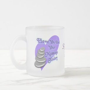 Massage therapist frosted mug-customize as desired glass coffee mug