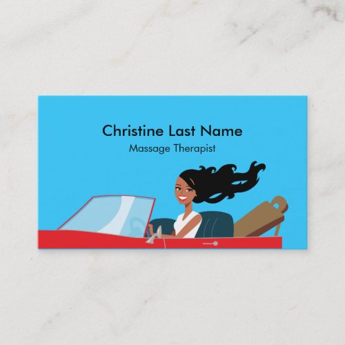 Massage Therapist Fun Biz Card 3