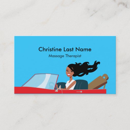 Customizable Massage Therapist Fun Biz Card 3 Business Card Templates