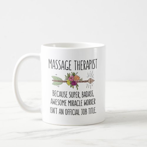 Massage Therapist Gift Thank You Appreciation Gift Coffee Mug