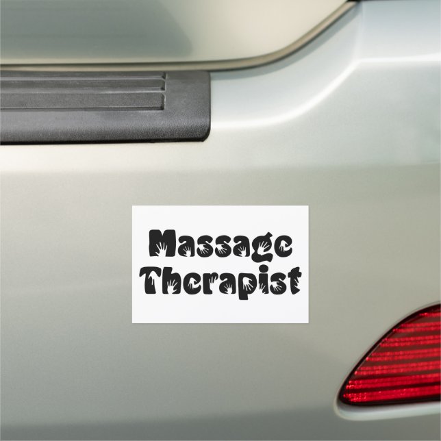 Massage Therapist Hand Prints Car Magnet (In Situ)