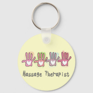 Massage Therapist  'Hands" Design Gifts Keychain