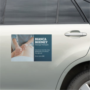 Massage Therapist Health and Wellness Car Magnet