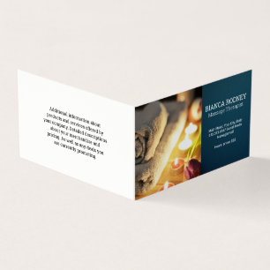 Massage Therapist Health and Wellness Spa Business Card
