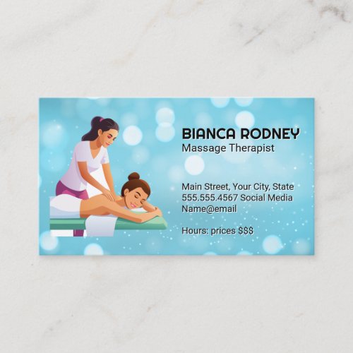 Massage Therapist | Health Care Business Card