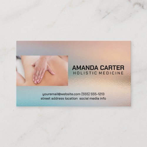 Massage Therapist  Holistic Medicine Business Card