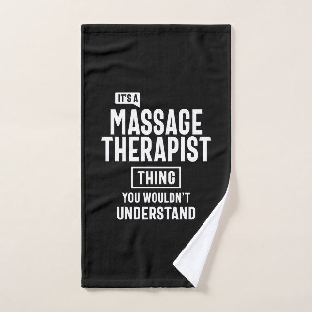 Massage Therapist Job Title Gift Hand Towel (Hand Towel)