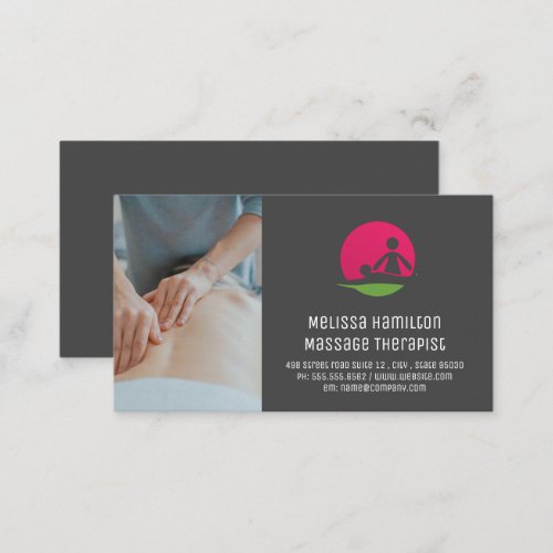 Massage Therapist Logo Business Card