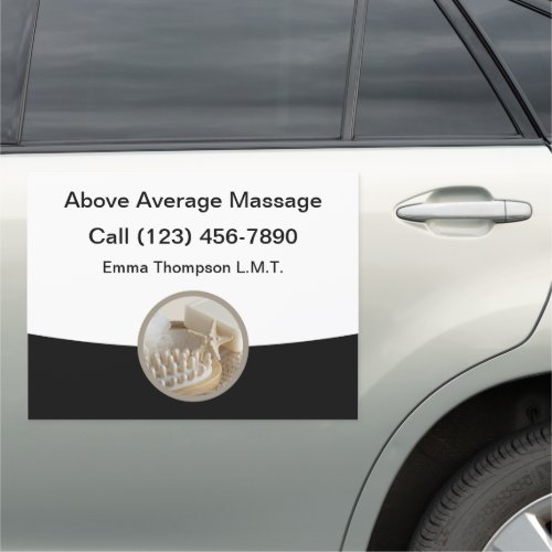 Massage Therapist Logo Mobile Car Magnet