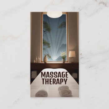 Massage Therapist Massage Room  Business Card by businessCardsRUs at Zazzle