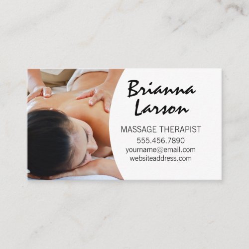 Massage Therapist  Massage Session  Business Card