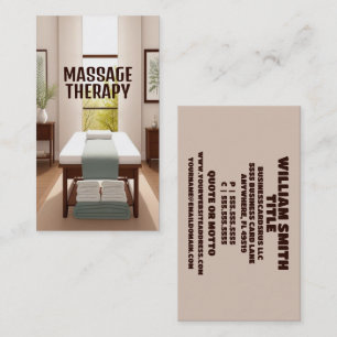 Massage Therapist Massage Table Business Card
