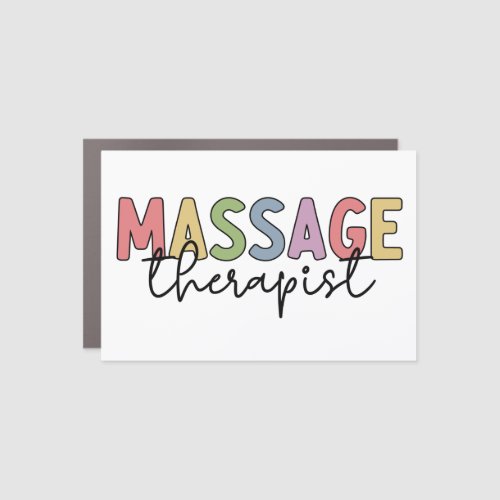 Massage Therapist  Massage Therapy Car Magnet