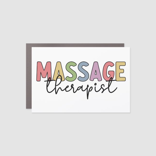 Massage Therapist | Massage Therapy Car Magnet (Front)