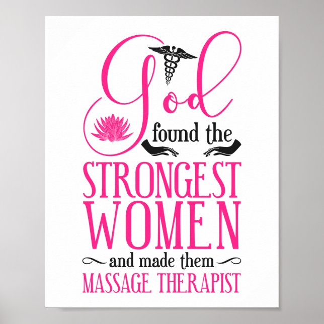 Massage Therapist Massage Therapy God Found The Poster (Front)