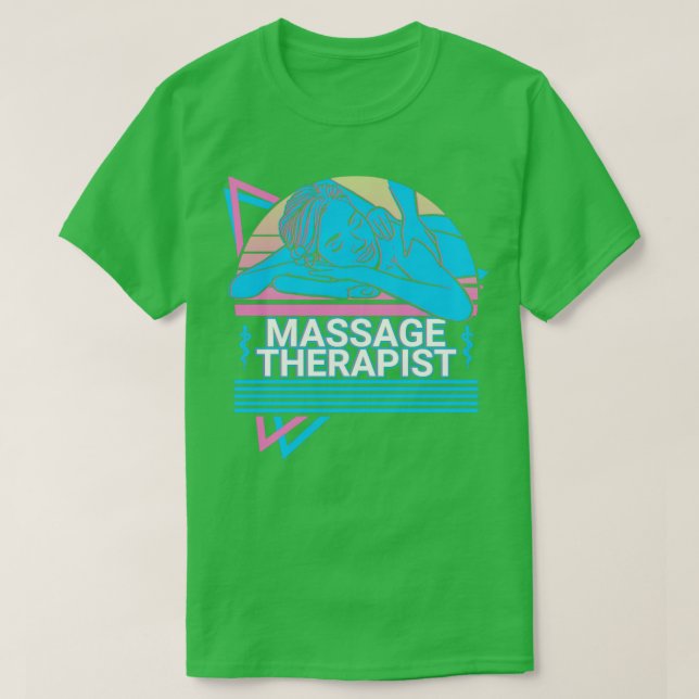 Massage Therapist Massage Therapy Masseuse Retro G T-Shirt (Design Front)