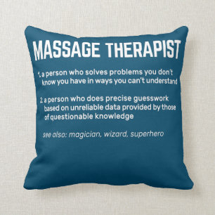 Massage Therapist Meaning Massage Therapy Throw Pillow