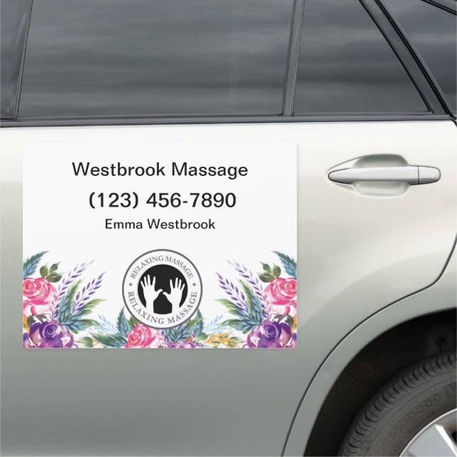 Massage Therapist Mobile Car Magnets (In Situ)