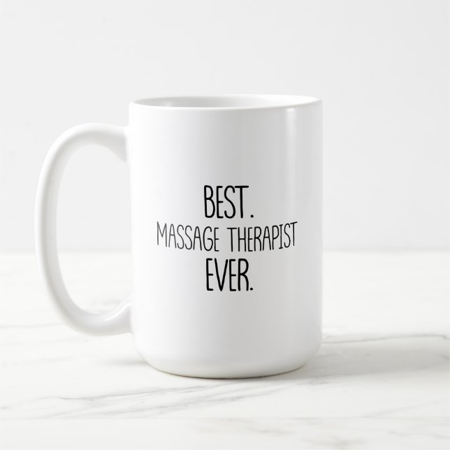 Massage Therapist Mug, Best Massage Therapist Coffee Mug (Left)