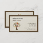 Massage Therapist - Nature Tree of Life Business Card (Front/Back)