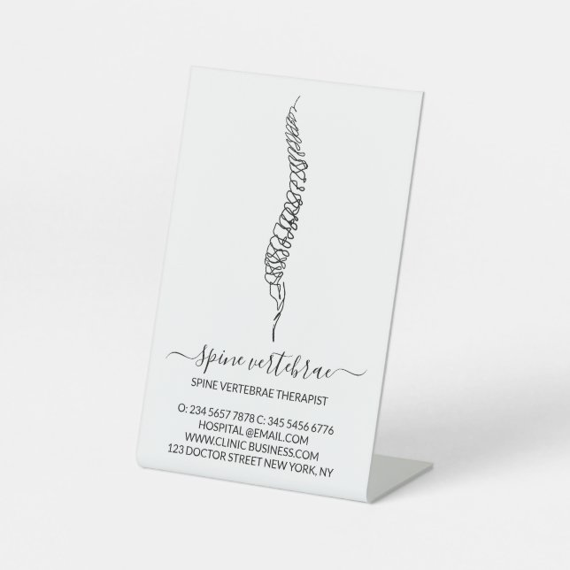 Massage Therapist Orthopedic doctor Pedestal Sign (Front)
