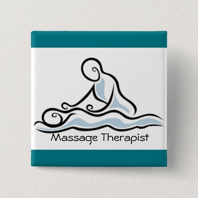 massage therapist pinback button (Front)