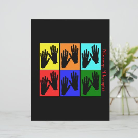 Massage Therapist Pop Art Gifts (Standing Front)