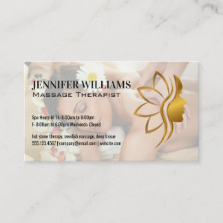 Massage Therapist | Relaxation Spa Beauty Business Card