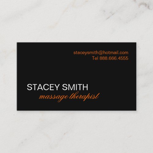 MASSAGE THERAPIST (RMT) BUSINESS CARD