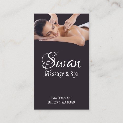 Massage Therapist Spa  Business Card