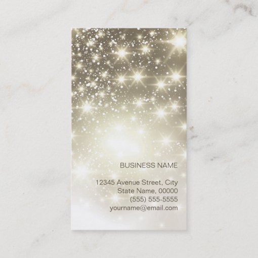Massage Therapist Sparkling Bokeh Glitter Business Card Zazzle 0820