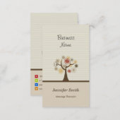 Massage Therapist - Stylish Natural Theme Business Card (Front/Back)