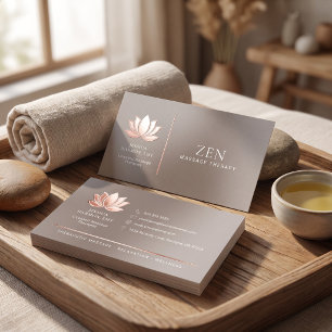 Massage Therapist Template Foil Business Cards