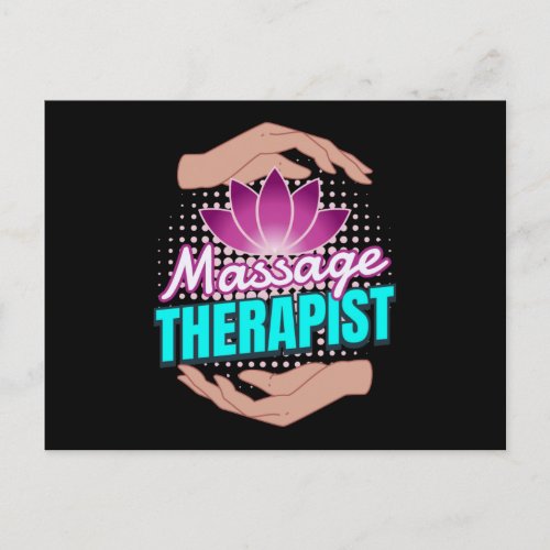 Massage Therapist Therapist Masseur Postcard