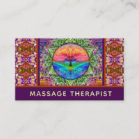 Massage Therapist Tree of Life Business Card