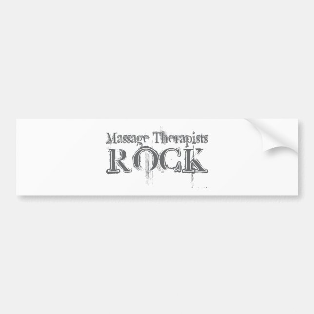 Massage Therapists Rock Bumper Sticker (Front)