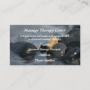 Massage Therapy #2 Business Card