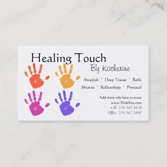 Massage Therapy Business Card