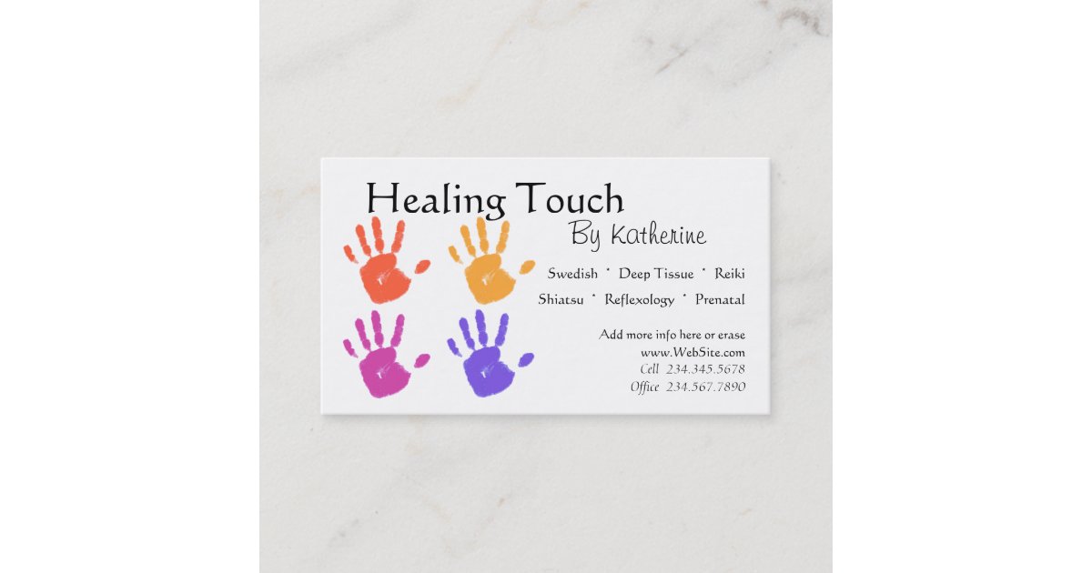 Massage Therapy Business Card