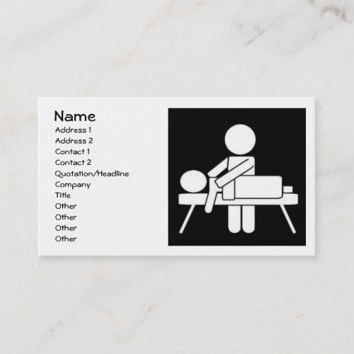 Massage Therapy Business Card